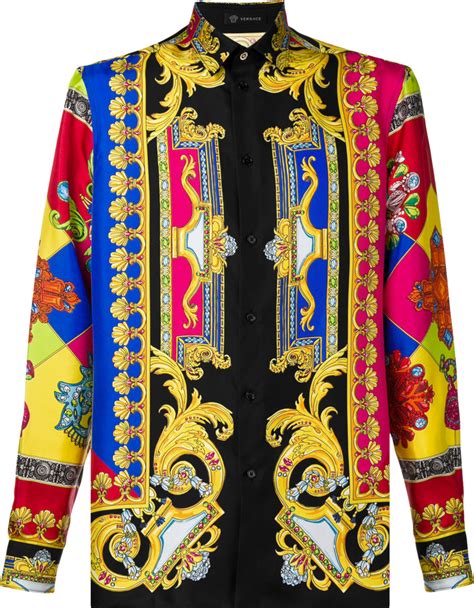 versace multicolor shirt